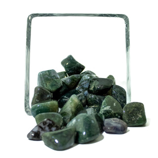 Moss Agate Pocket Stone | Growth and New Beginnings