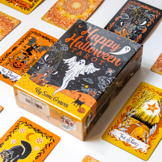 Happy Halloween Tarot by Soni Graves Vintage Halloween Rider Waite Tarot Deck