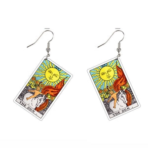 Acrylic Tarot Card Earrings