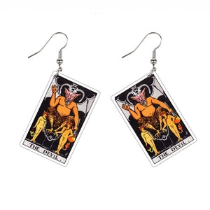 Acrylic Tarot Card Earrings