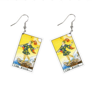 Acrylic Tarot Card Earrings