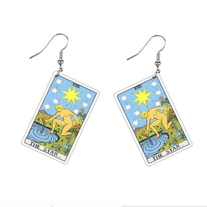 Acrylic Tarot Card Earrings