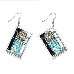 Acrylic Tarot Card Earrings