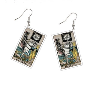 Acrylic Tarot Card Earrings