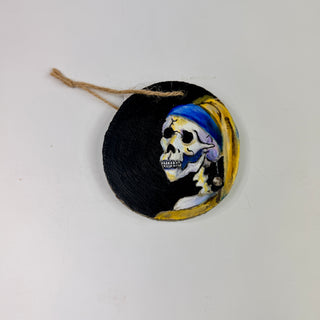 Hand-Painted Calaveras on Wood