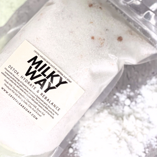 Milky Way | Detox and Rebalancing Bath Salt with Clear Quartz