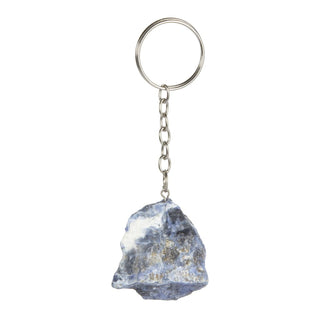 Raw Sodalite Crystal Keychain | Brazil Stone