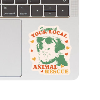 Support Your Local Animal Rescue Vinyl Sticker