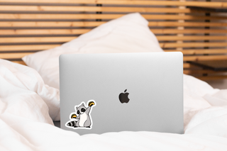 Trashy Tacos Raccoon Vinyl Sticker