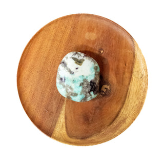 Amazonite with Black Tourmaline | Palm Stone