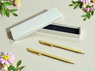 Antique Finish Brass Pen Style Dowsing Rod Set