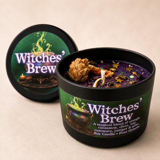 Witches’ Brew Soy Candle | Protection, Abundance, and Autumn Magic