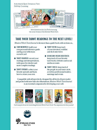 Modern Witch Tarot Guided Journal for Tarot Readings & Spiritual Growth