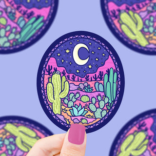 Desert Night Vinyl Sticker