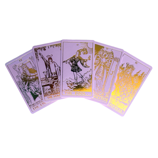 Lavender Gold Foil Tarot & Guide | Classic Tarot Design