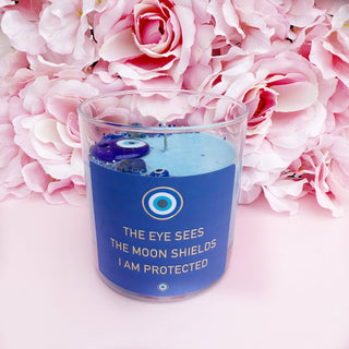 The Eye Sees, The Moon Shields, I am Protected Candle 