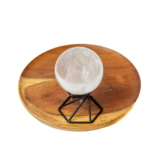 Clear Quartz Scrying Sphere with Stand
