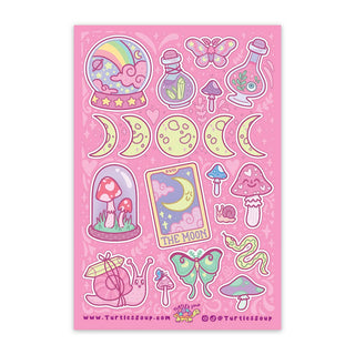 Cute Witchy Vinyl Sticker Sheet