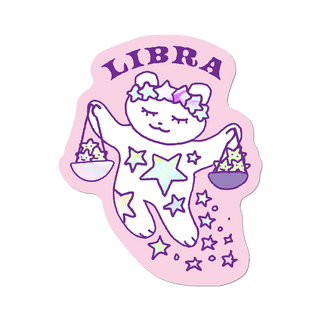 Cozy Cute Zodiac Vinyl Stickers for Astrology Lovers and Gifts