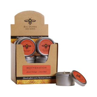 Aromatherapy Travel Beeswax Candle (2oz Tin)