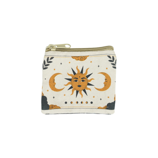 Cream Sun & Moon Mini Ritual Pouch