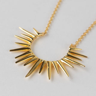 Kiranon Sunburst Necklace | Gold-Plated Brass