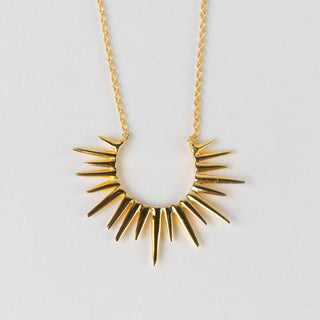 Kiranon Sunburst Necklace | Gold-Plated Brass