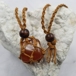 Woven Cage Crystal Necklace | Interchangeable Stone Holder