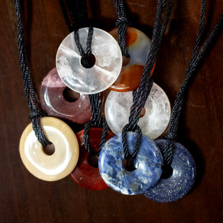 Crystal Donut Pendant