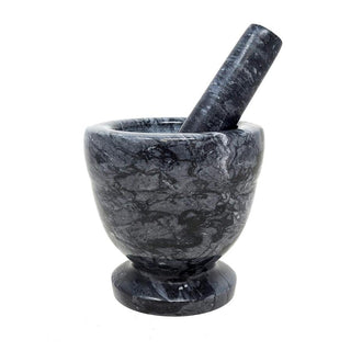 Black Marble Mortar & Pestle