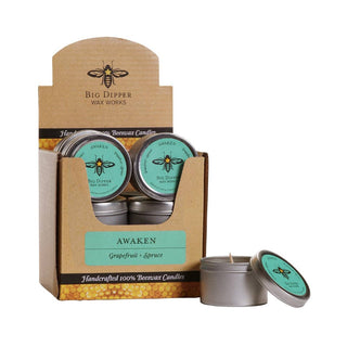 Aromatherapy Travel Beeswax Candle (2oz Tin)