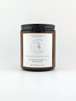 Moonstone Rituals Wood Wick Soy Candle | 10oz Jar
