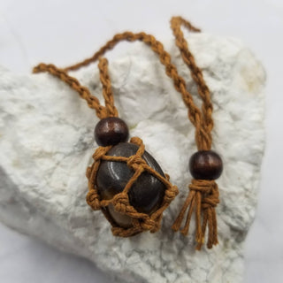 Woven Cage Crystal Necklace | Interchangeable Stone Holder