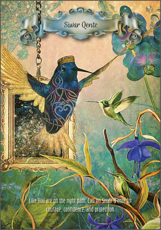 Hummingbird Wisdom Oracle Cards by Ellen Valladares Illustrated by Yasmeen Westwood for Joy and Intuitive Guidance