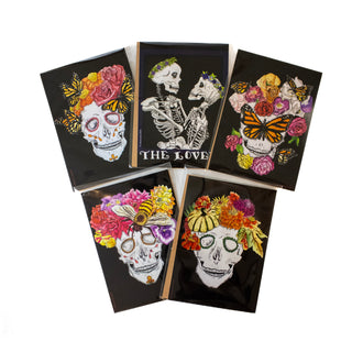 Hand-Drawn Calaveras Print
