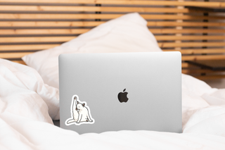 Yoga Cat Vinyl Sticker