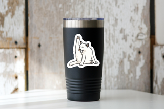 Yoga Cat Vinyl Sticker