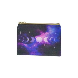 The Moon Phase Ritual Tool Bag | Zippered Tarot & Crystal Pouch