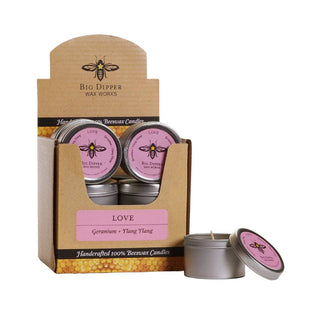 Aromatherapy Travel Beeswax Candle (2oz Tin)