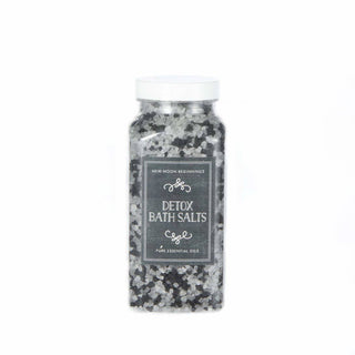 Detox Crystal Bath Salt Soak | Smoky Quartz & Black Lava Salt