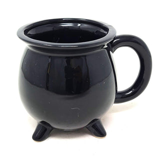 Witches Brew Cauldron Mug | Black Ceramic Witchy Mug