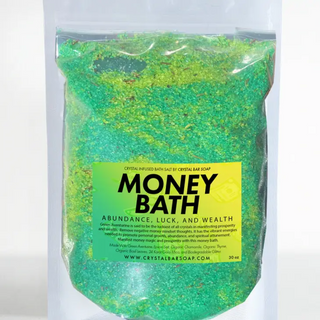 Money Bath | Manifestation Bath Salt with Green Aventurine