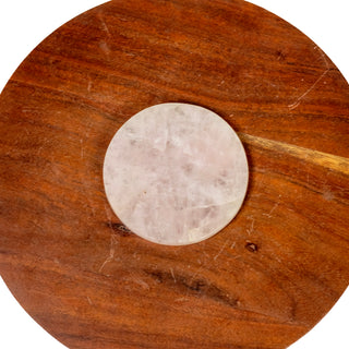 Rose Quartz Crystal Charging Plate