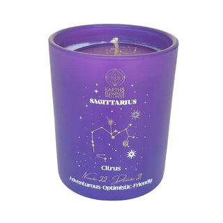 Zodiac Ritual Candle for Astrology, Intention, and Elemental Energy