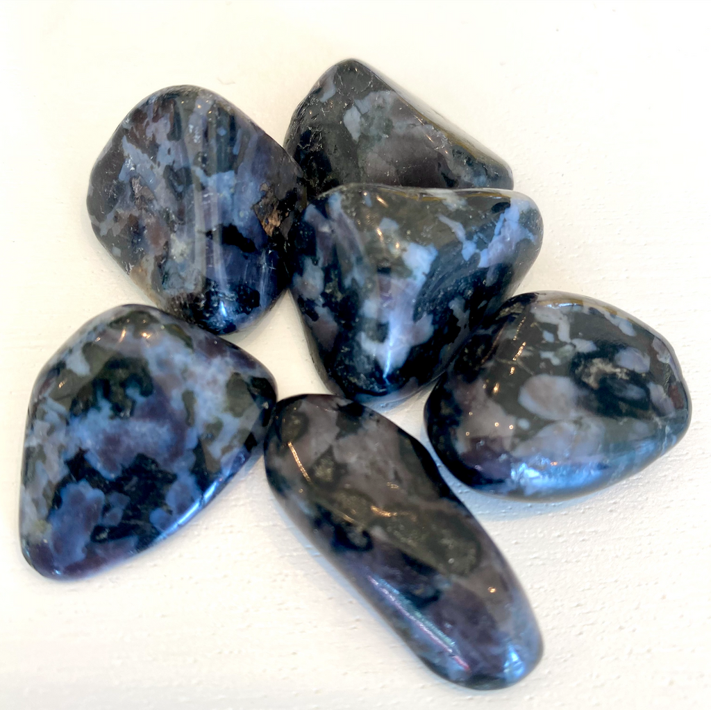 Mystical Merlinite Indigo Gabbro - Pocket Stone